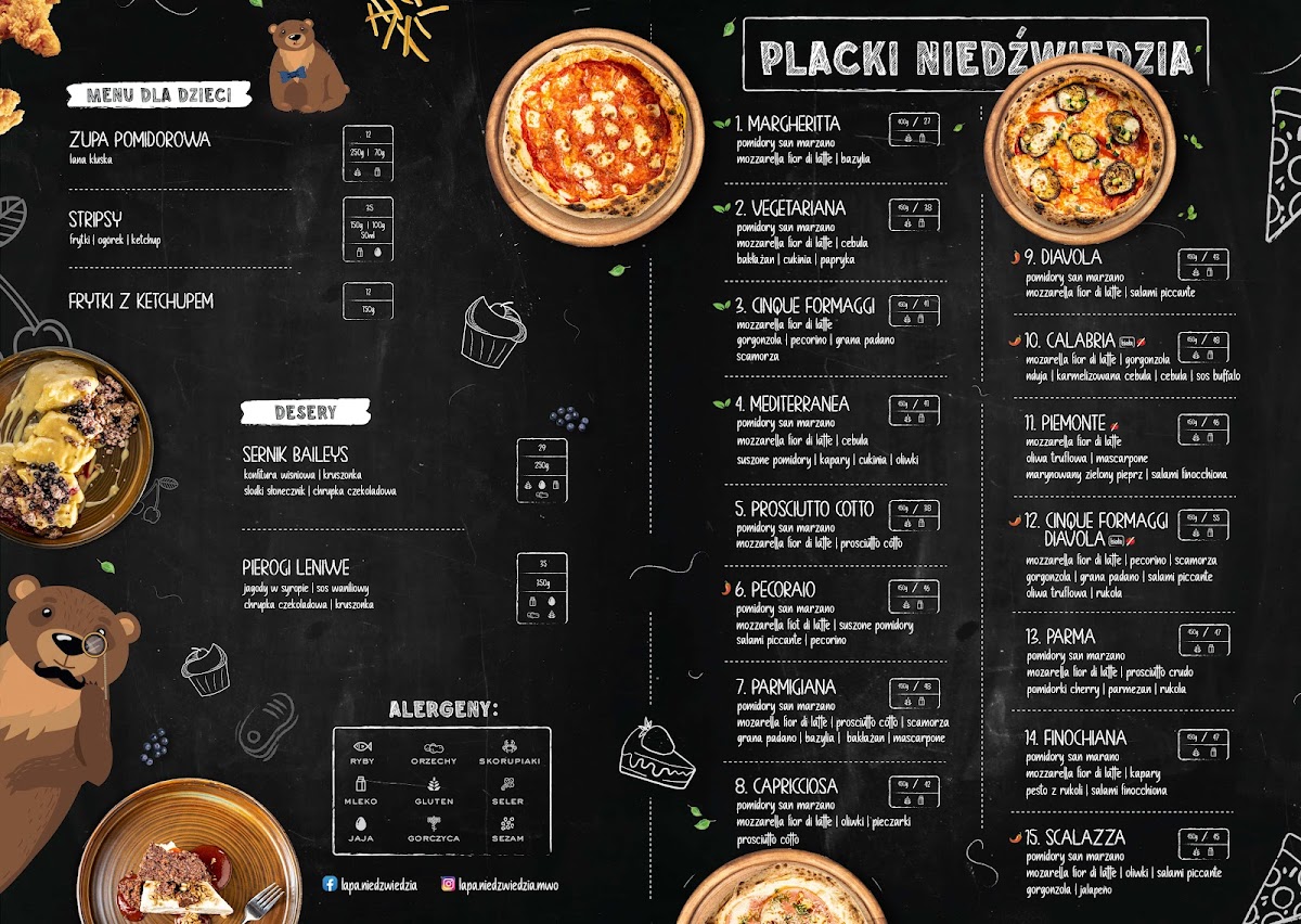 Menu Bear Paw Bar & Restaurant-1