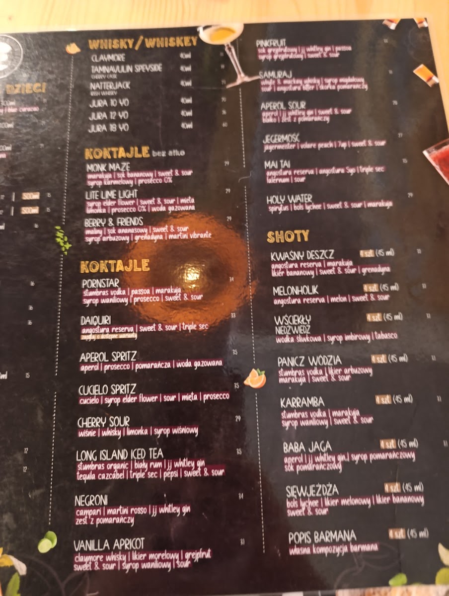 Menu Bear Paw Bar & Restaurant-10