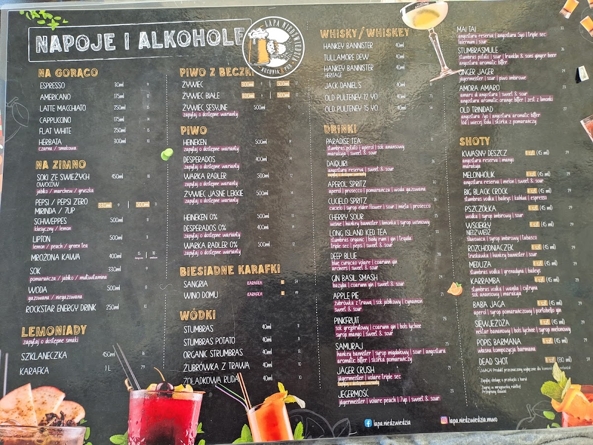 Menu Bear Paw Bar & Restaurant-9